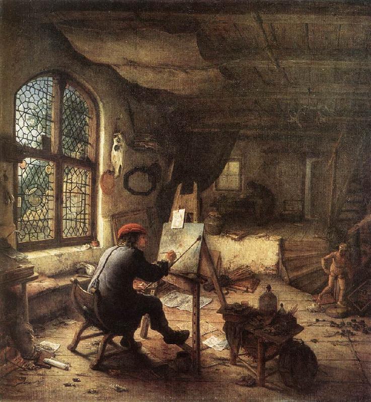 The Painter in His Studio sg, OSTADE, Adriaen Jansz. van